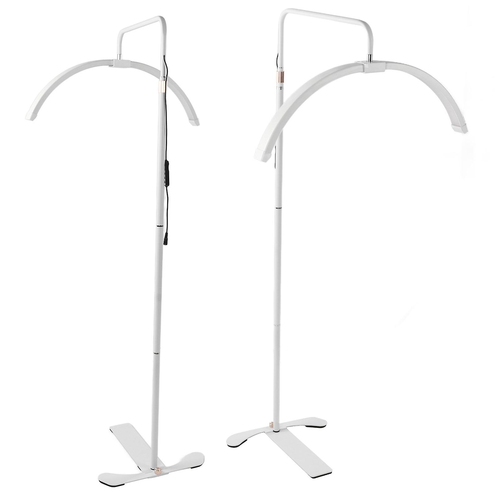 26in LED Floor Light Kit Color Temperature Brightness Adjustable Half Moon Lamp with Stand for Beauty Facial Care Video Recording 110‑240V EU Plug 