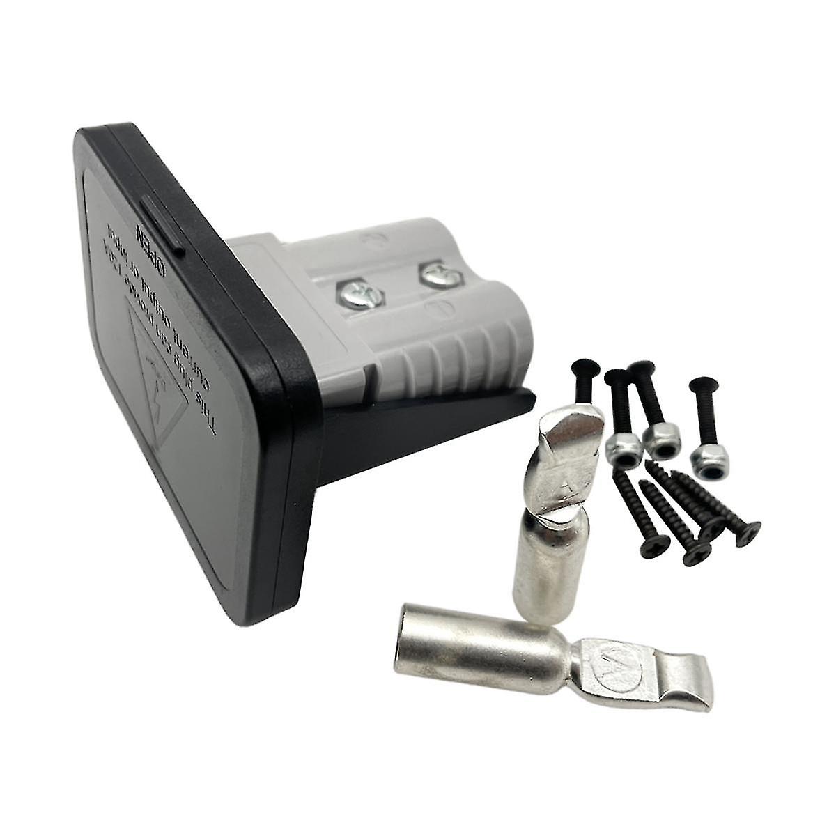 Support de montage encastré 120 A pour prise Anderson, support de panneau avec couvercle pour caravane 2 points Automobi