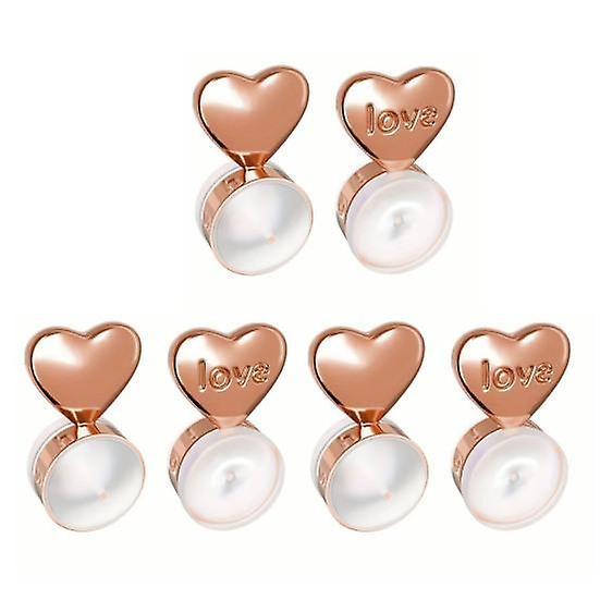 6Pcs Earring Backs Heart Shape Earring Lifter Backs Silicone Earring Backs Replacements for Droopy Ears