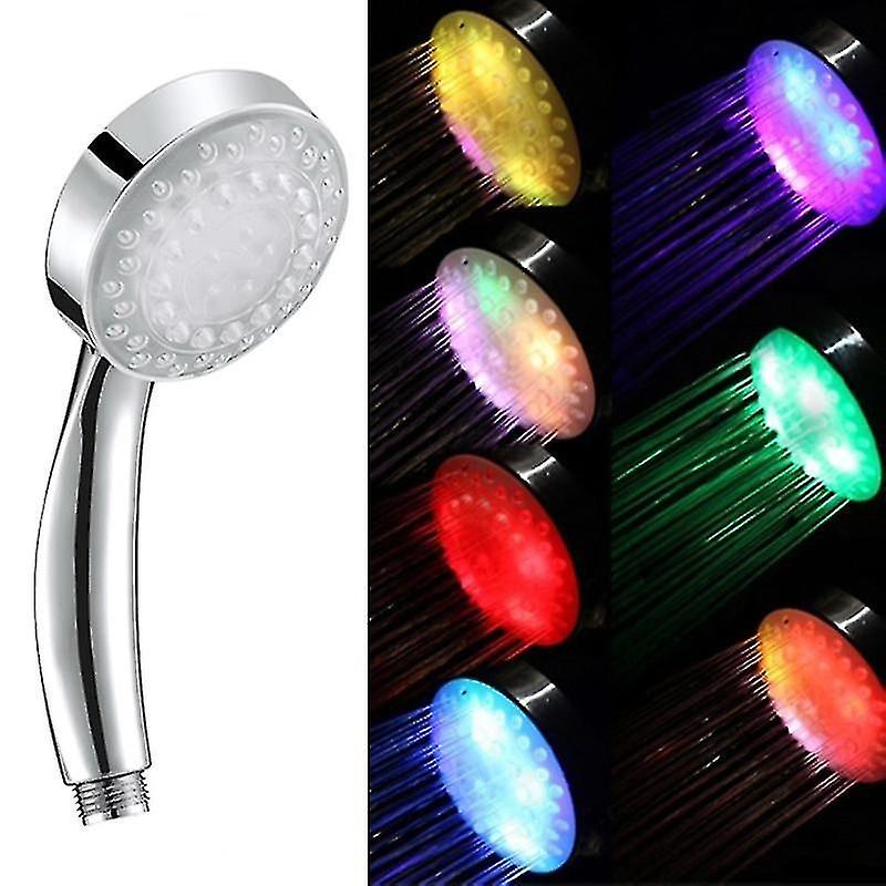 7-Color LED Shower Head with Automatic Color Changing Feature