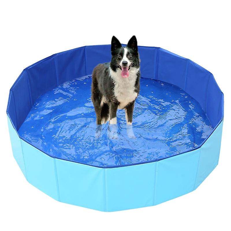 Dog Pool For Large & Small Dogs, 80cm * 20cm Foldable Dog Bathtub