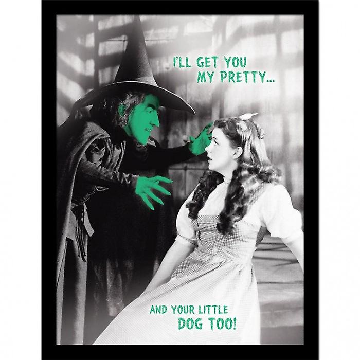 The Wizard Of Oz I'll Get You My Pretty Framed Poster