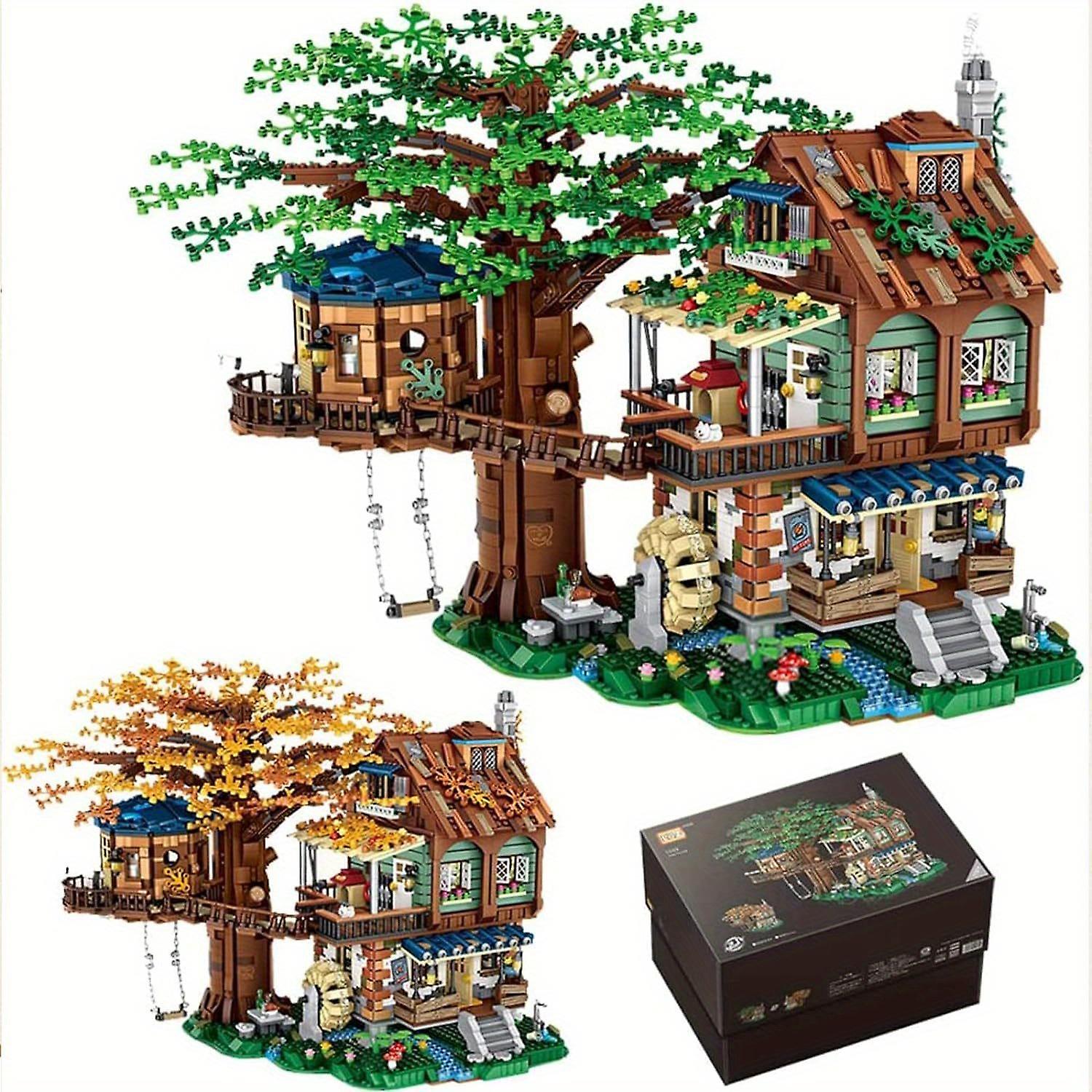 4761PCS Masterpiece Tree House - DIY Forest Retreat Building Set Create a Miniature Realistic Bricks