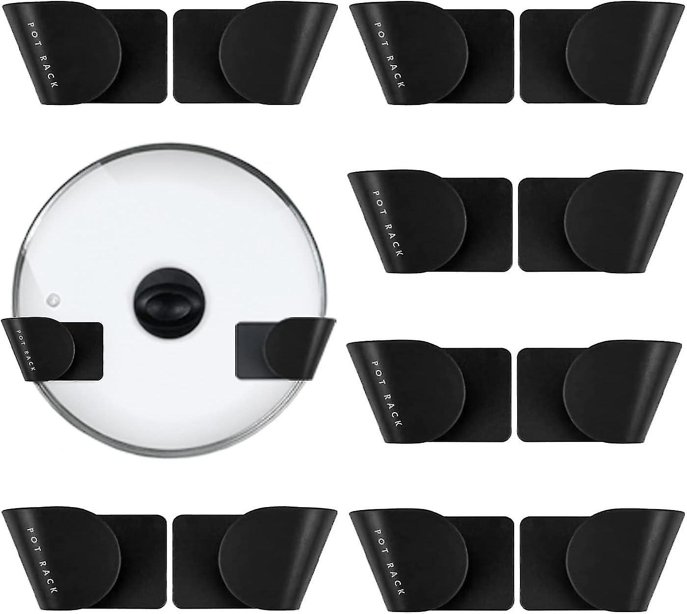 Pairs Set of Adjustable Lid Holders for Cabinet Door, Adjustable Pot Lid Organizer
