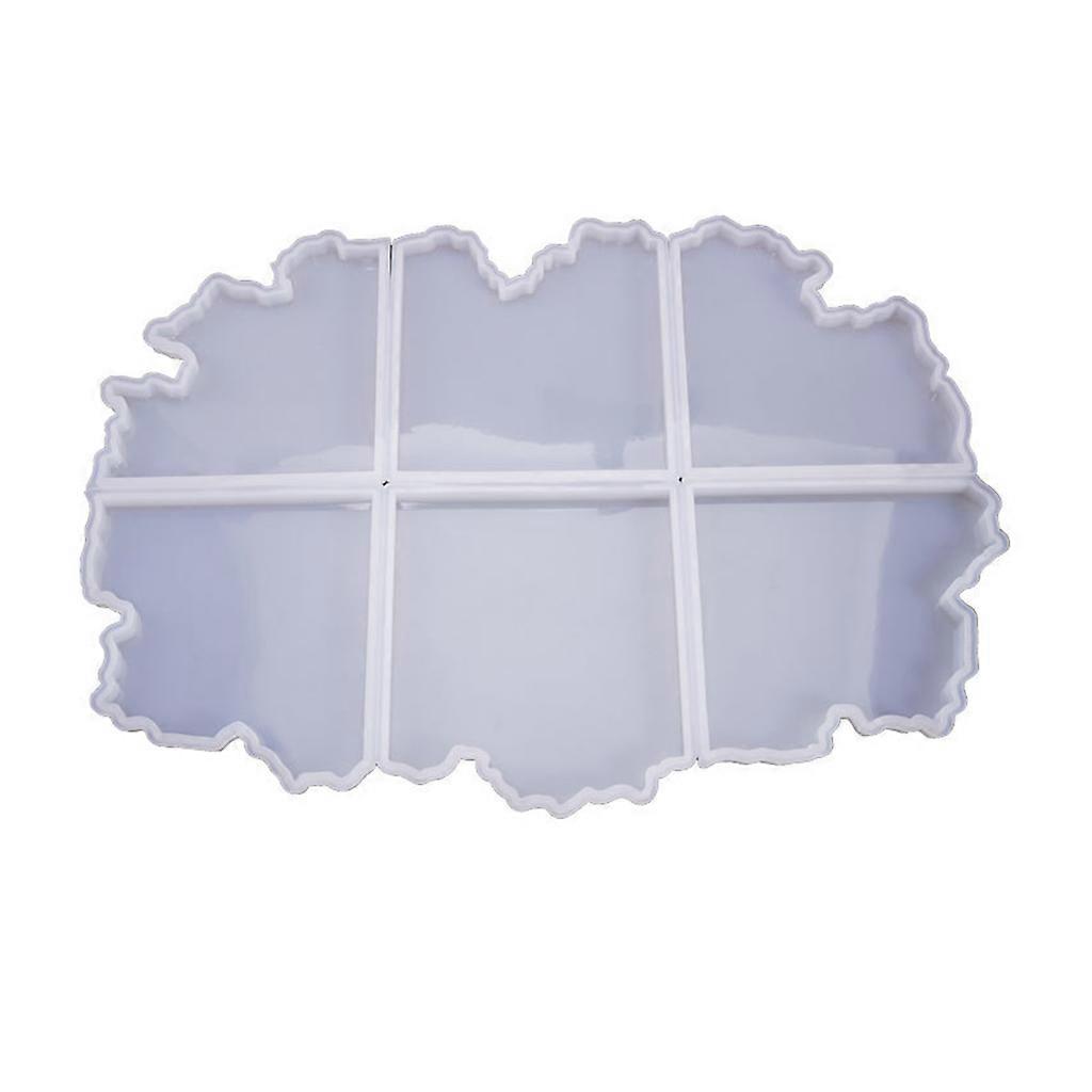 Crystal Epoxy Resin Mold Irregular Coaster Casting Silicone Mould Handmade DIY Crafts Decorations Making Tools