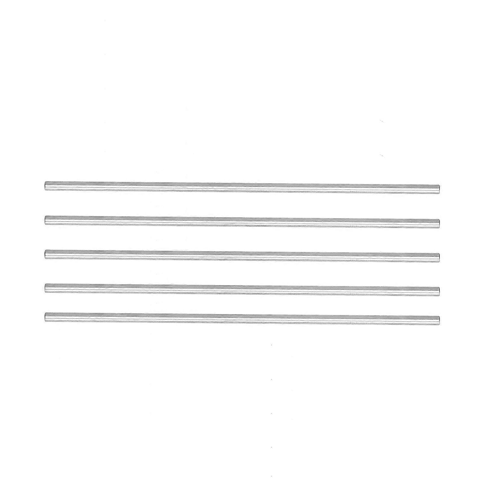 5 قطع الفولاذ المقاوم للصدأ رود جولة مستقيم رمح بار 6 مم مجموعة الملحقات كيت للعبة الروبوت DIY4100-0006-0300