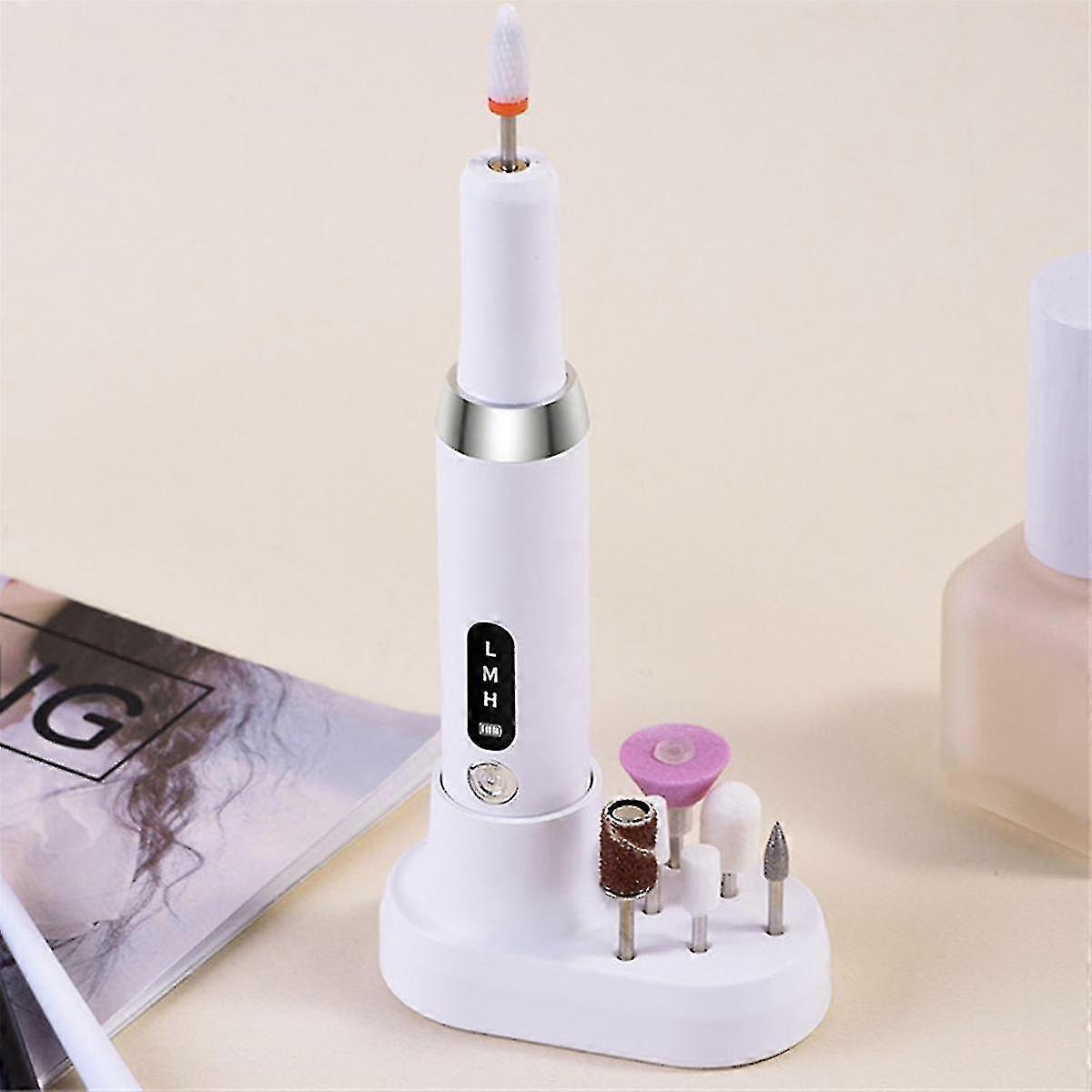 Electric Nail Polisher Drill Bits Professional Nails Grinding Polishing Removal Art Sanding File Pen Manicure Machine,C