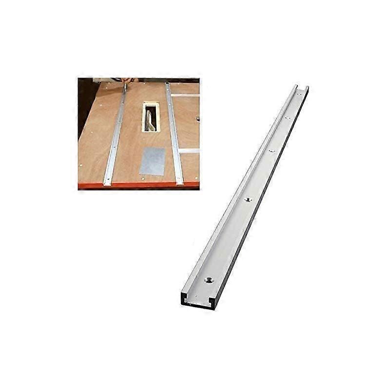 400mm T-Tracks for Clamping Rail, T-Track Miter Track Jig, Aluminum Fixing Slot with Self-Tapping Screws for Table Saw Router Table Woodworking Tool