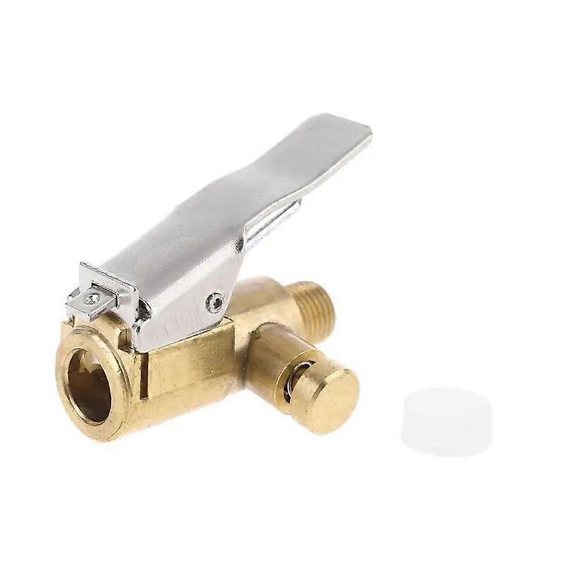 Car Tire Inflator Chuck Air Compressor Pump Lock On Nozzle Fine Thread Deflation