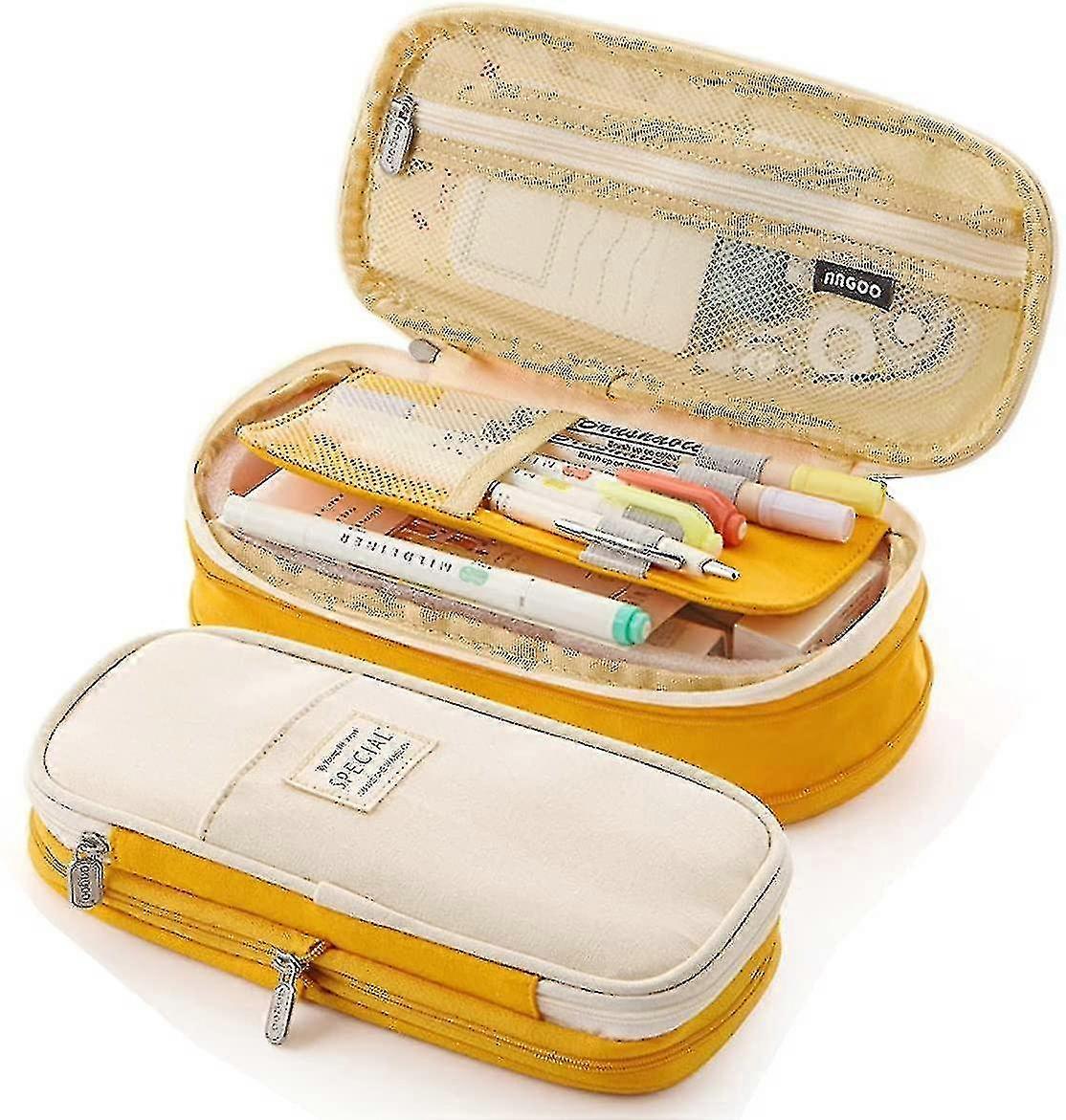 Large Capacity Pencil Case Durable 22x11cm