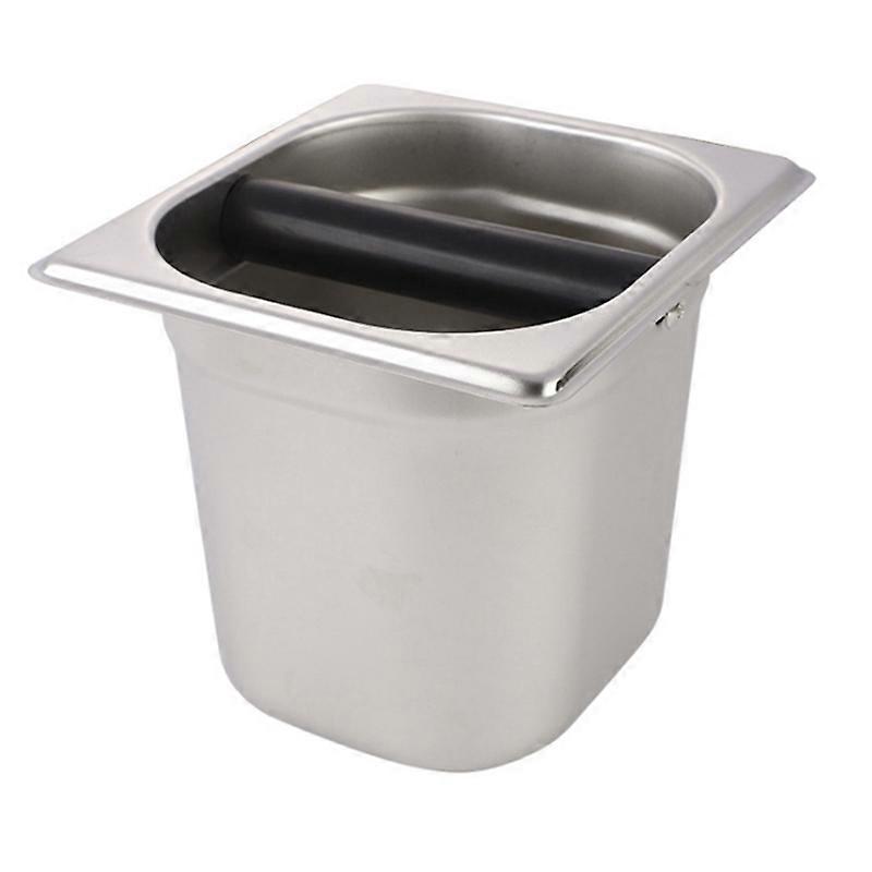 Coffee Knock Box, Stainless Steel Espresso Knock Box Built-in Container for Coffee Ground,Knock Box Espresso