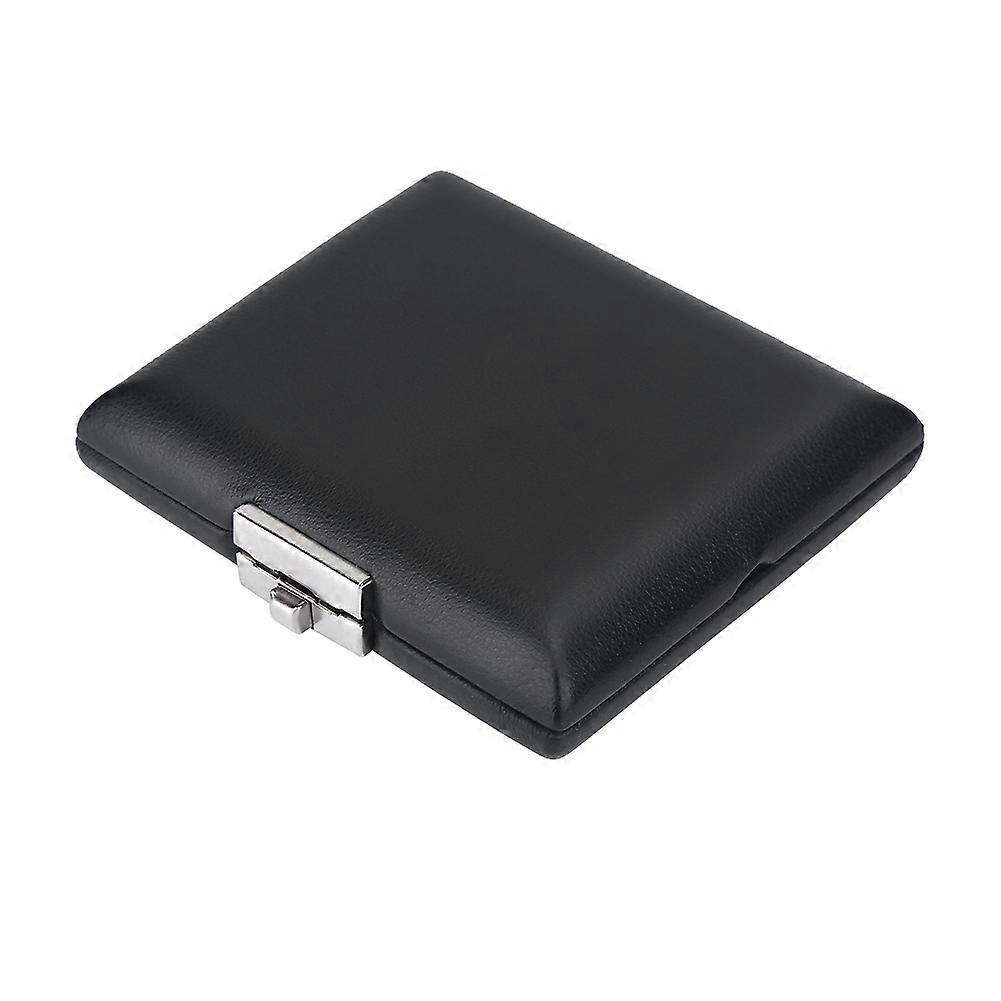 PU Leather Cover Black Bassoon Reed Container Box Case with Slots for 3pcs Reeds