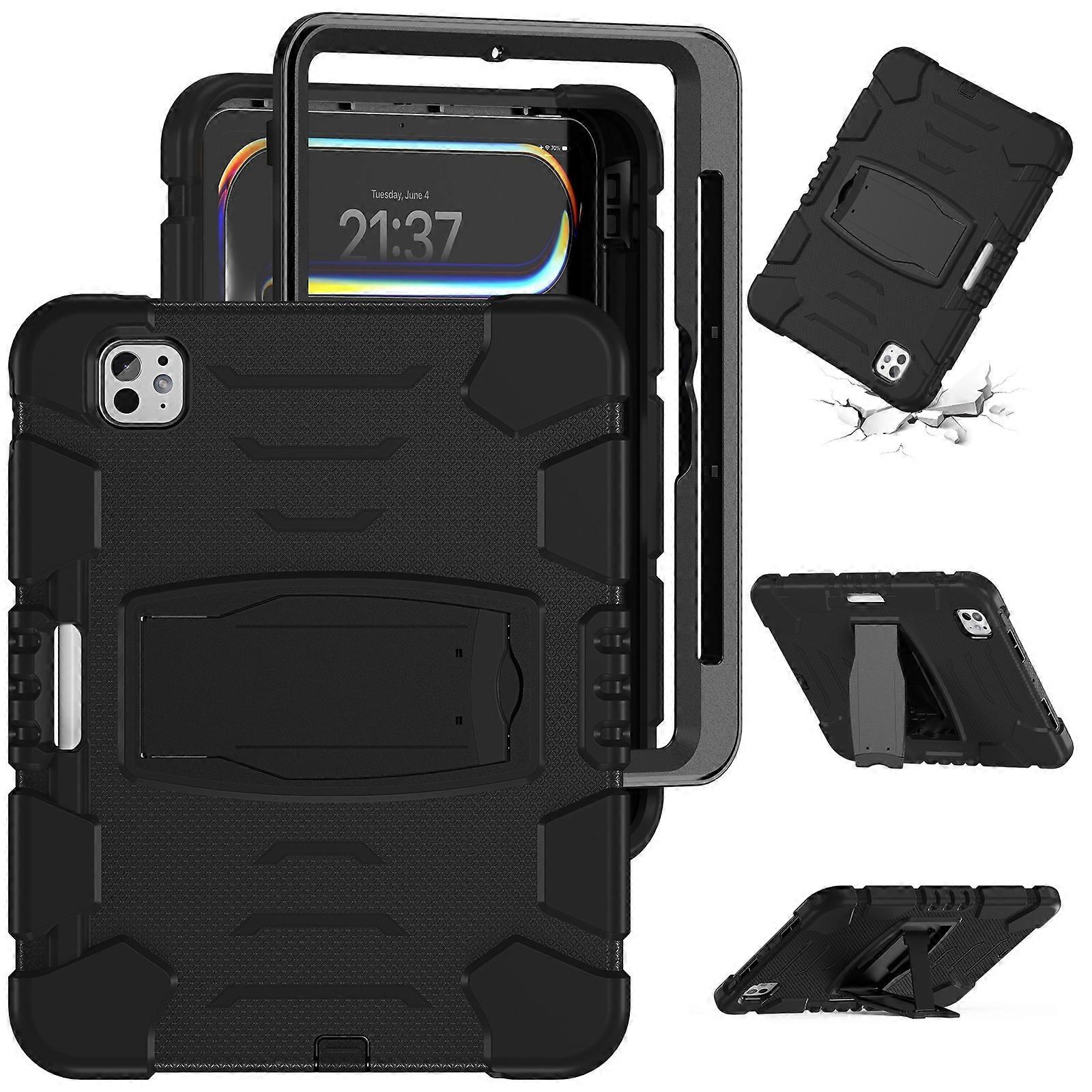 Silicone Hybrid PC Tablet Case For iPad Pro 11 2024
