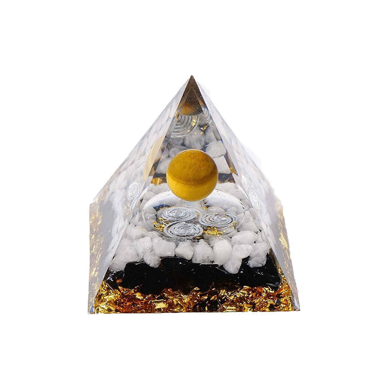 Styles Pyramids Crystal Crushed Stone Pyramids Home Crafts Resin Ornaments Bar Decoration 5Cm