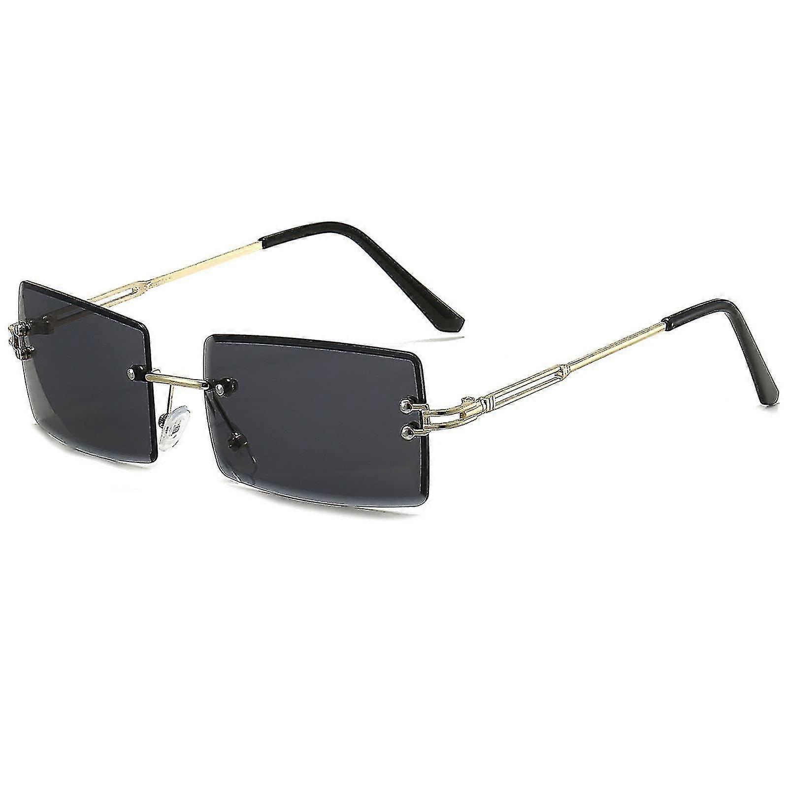 2023 - Protection Tinted Rimless Rectangle Sunglasses