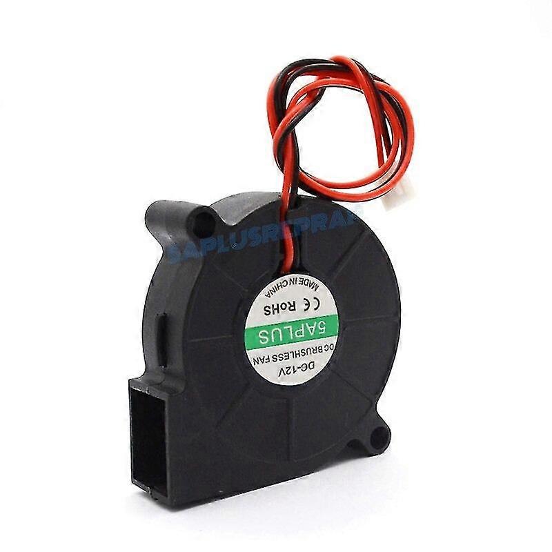 5015 12V 24v cooling turbo fan brushless extruder dc cooler blower 50x50x15mm black plastic fan for reprap 3d printer