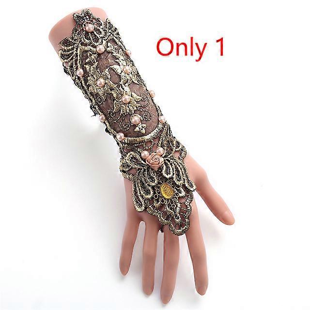 コスプレヴィンテージブレスレット中世の女性スチームパンクアクセサリーレトロレースハンドウェアアームスリーブデコレーションくり抜きデザインドレス