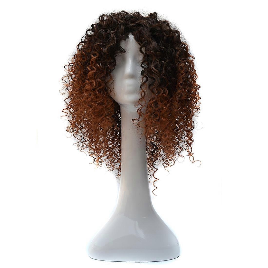 Black Gradient Light Brown Wig Headgear