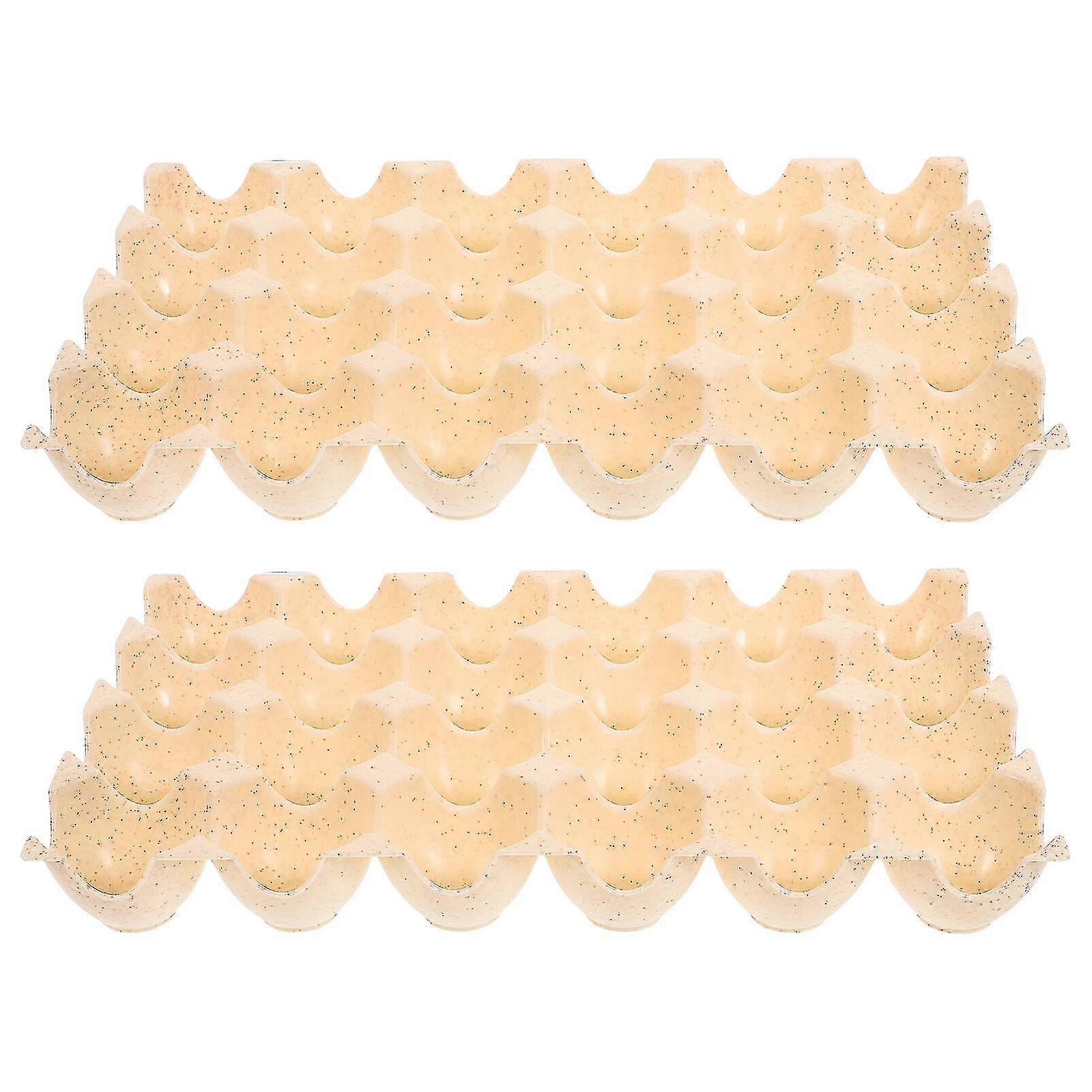2 stuks eierdozen 24-count lege eierhouder tray kip eierdozen eiercontainer