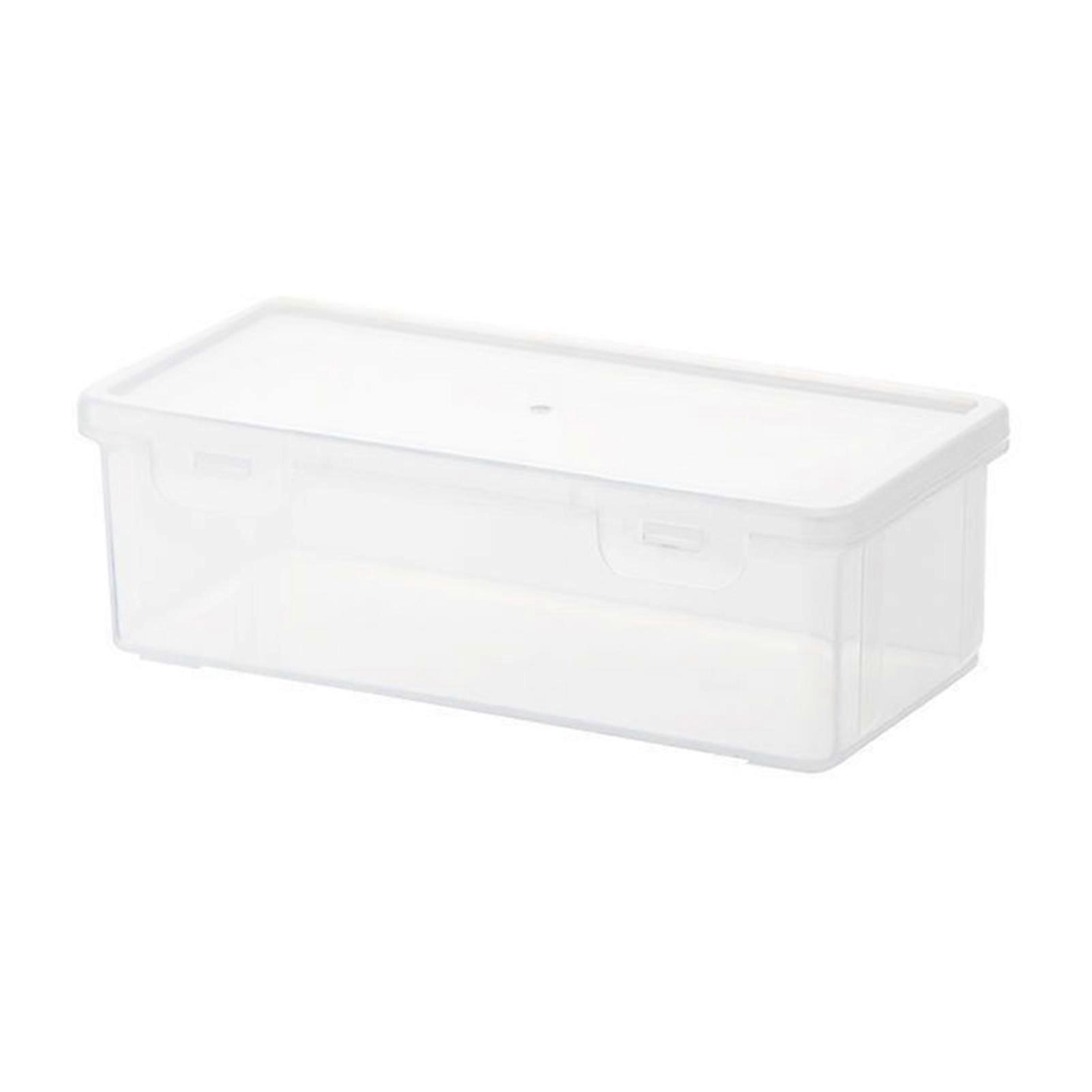 Large Capacity Transparent Pen Box with Lid Multifunctional Durable Stationery Box for Pencil/Small Item