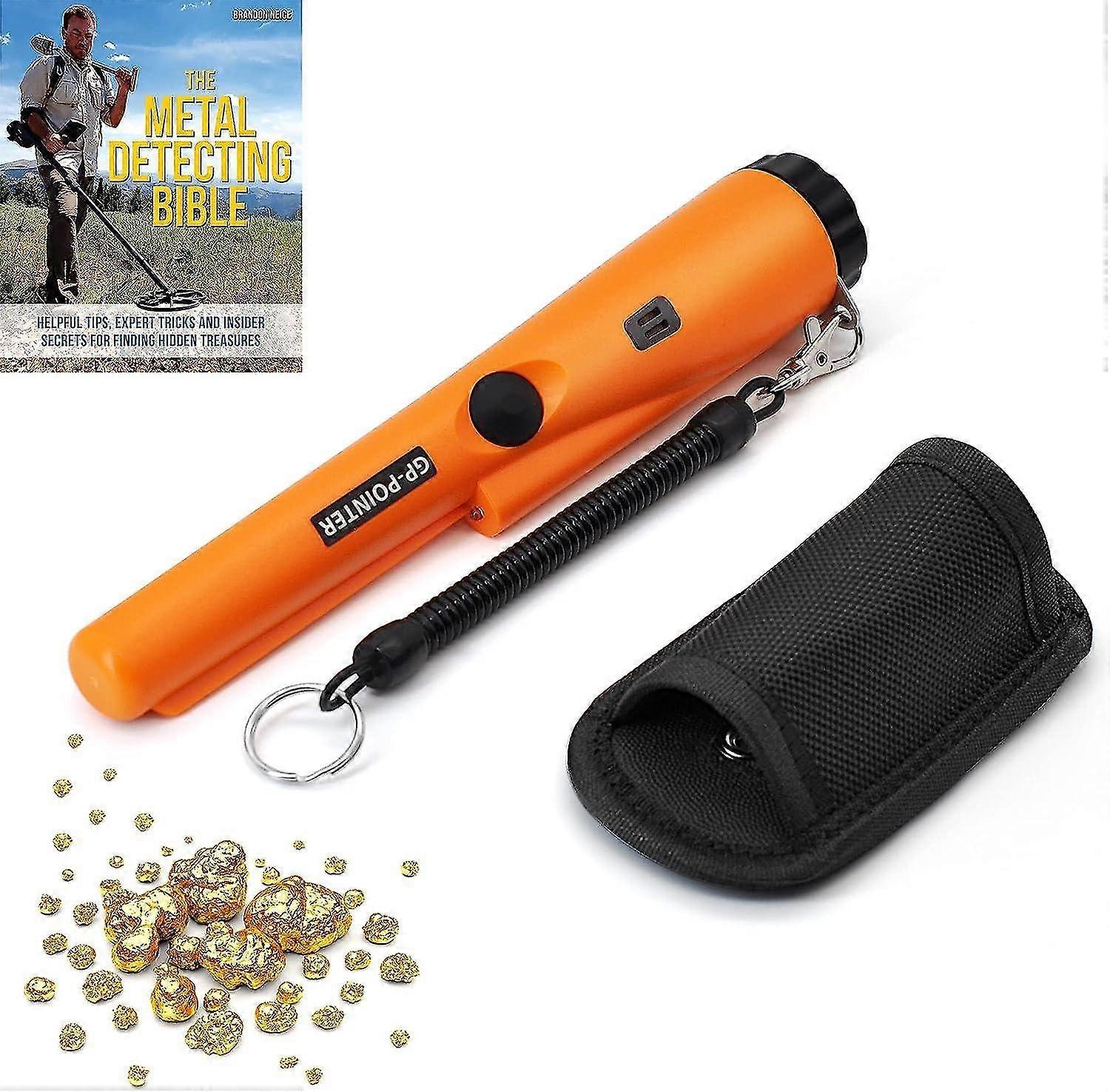 High Sensitivity Waterproof Portable Pinpointer Metal Detector with Built-in LED Indicator for Kids