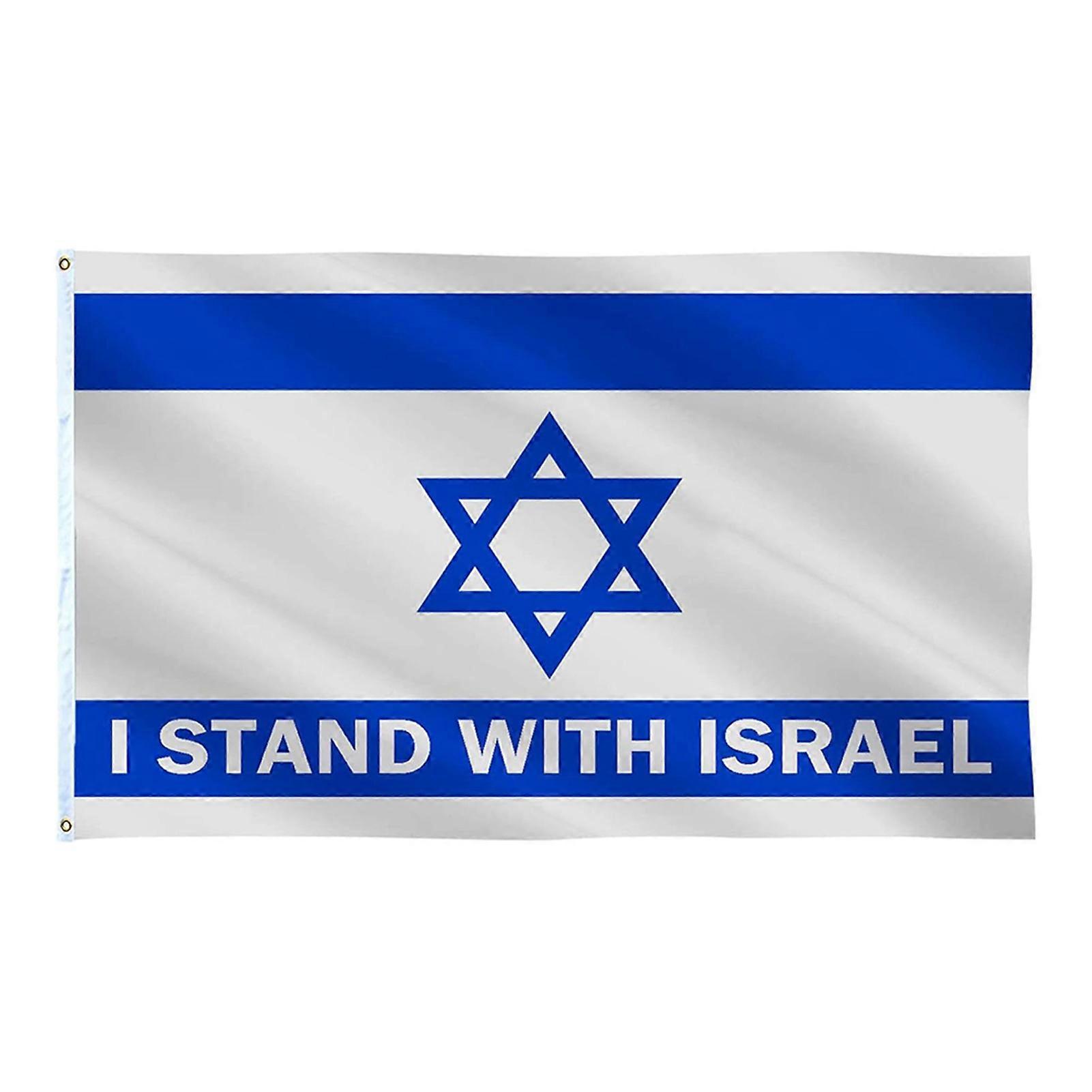 90x150cm I Stand with Israel Flag Israel Flag Large I Support Israel Fade-Resistance Foldable Flags