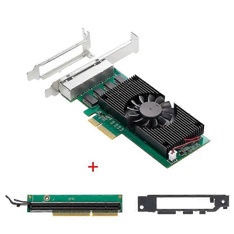 NEW PCI Express Network Card PCIe x4 to 4 Port RJ45 10/100/1000M/2.5G Gigabit Ethernet Card Lan Adapter 2.5G for Intel i225 Chip