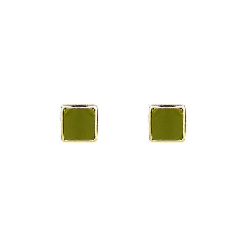 Green Earrings Square