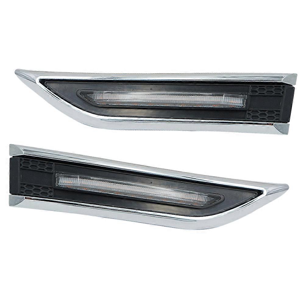 2 PCS Car Led Side Markers Lamp Turn Signal Lights for 2009-2015 (Emit Yellow Light )