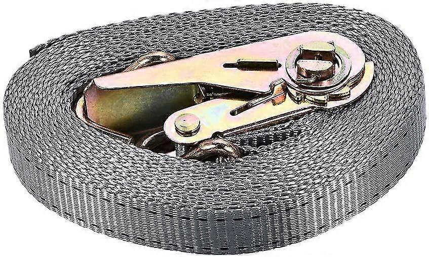 Ratchet Tie Down Lashing Strap 6mx25mm 800kg Load Cap Polypropylene With Double J Hook