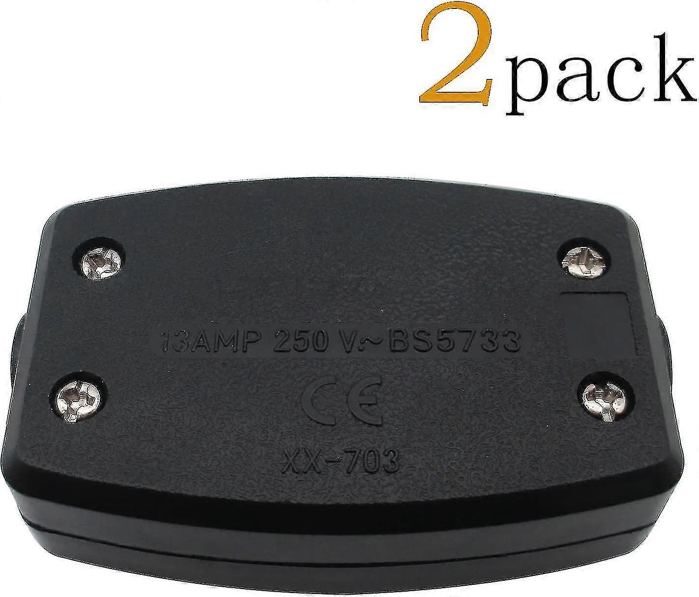 3pcs Terminal Cable Flexible Connector Junction Box Led Black