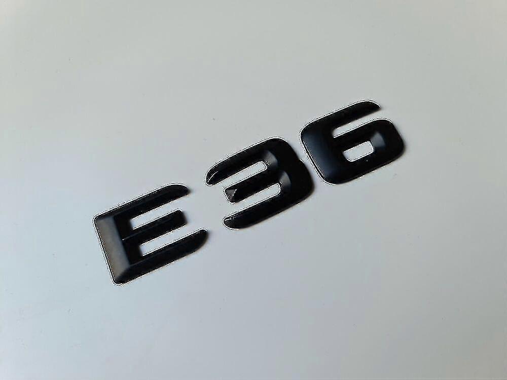 E36 Matte Black Letter Number Rear Boot Badge Emblem E Class Mercedes Matt
