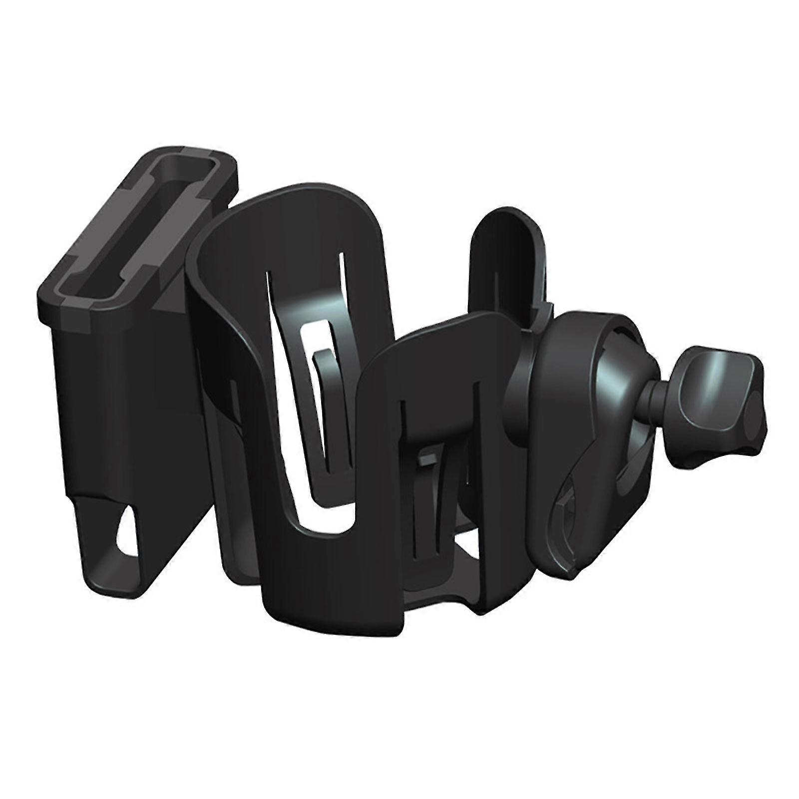 2 In 1 Stroller Cup Holder With Phone Holder Box Organizer Universal Rack 360 Rotatable Milk Bottle Holder For Cart