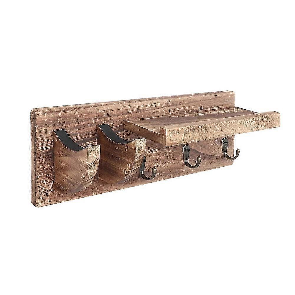 Gitarr vägghängare Gitarrhållare Väggfäste Hängare Gitarrträ hängande med plockhållare och