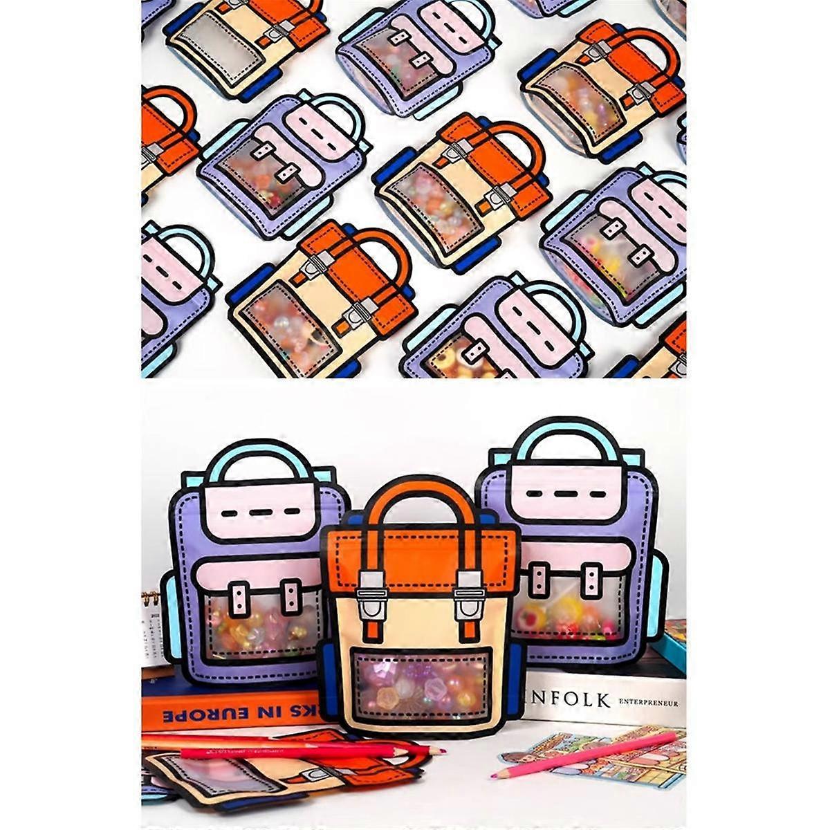 30 قطعة حقيبة هدايا مع مقابض ، حقائب حقيبة ظهر كرتونية ، زفاف ، عيد ميلاد ، استحمام الطفل للحلوى ، فافو