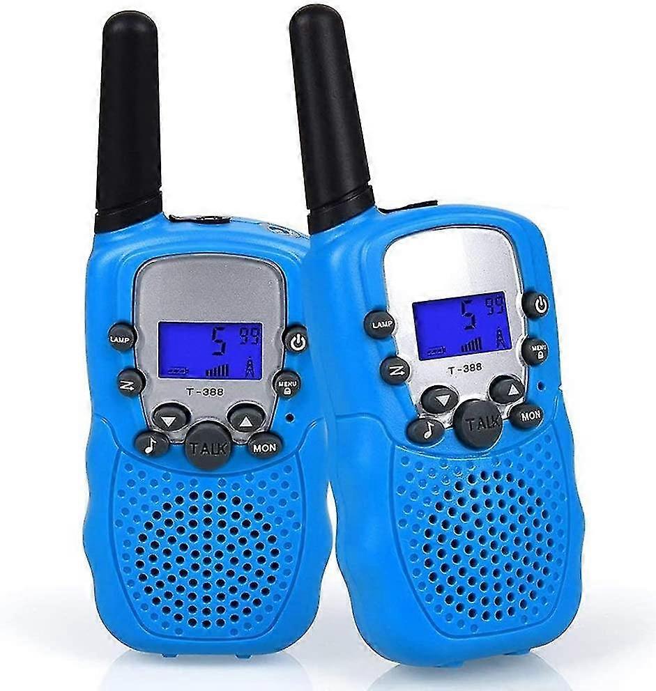 2 X Talkie Walkie Children, 2 -way Radio With 8 Channels Lcd Screen Vox Flashlight 10 Call Tones Locking Channels Gift Channel Walky Walky Toy (batter