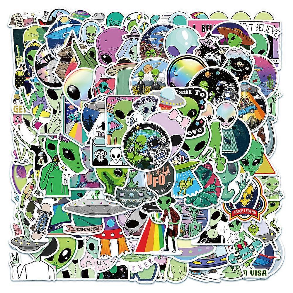 100PCS Alien Stickers Cool Vinyl