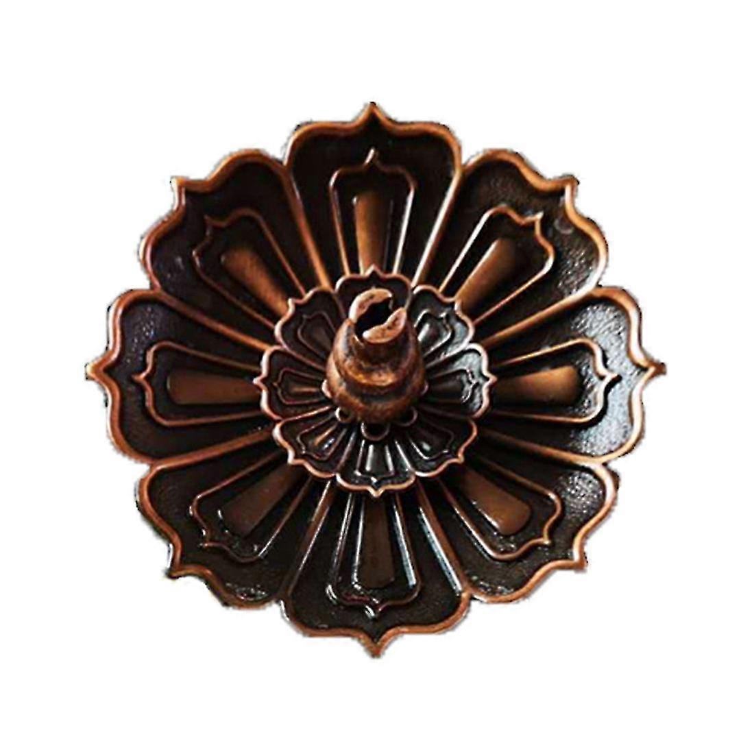 Single Layer Lotus Incense Burner Incense Burner Rack Red Copper