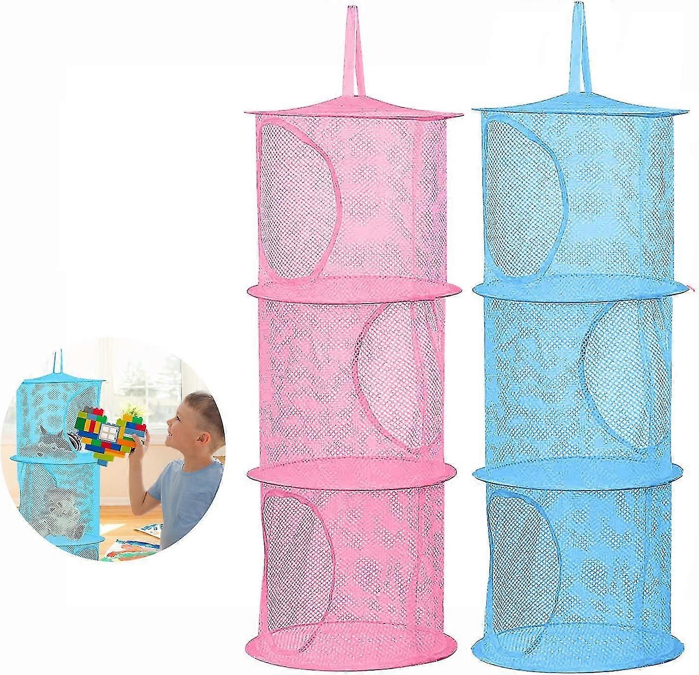 2pcs Hanging Closet Organizer, Foldable, Sweater Or Shoe Organizer