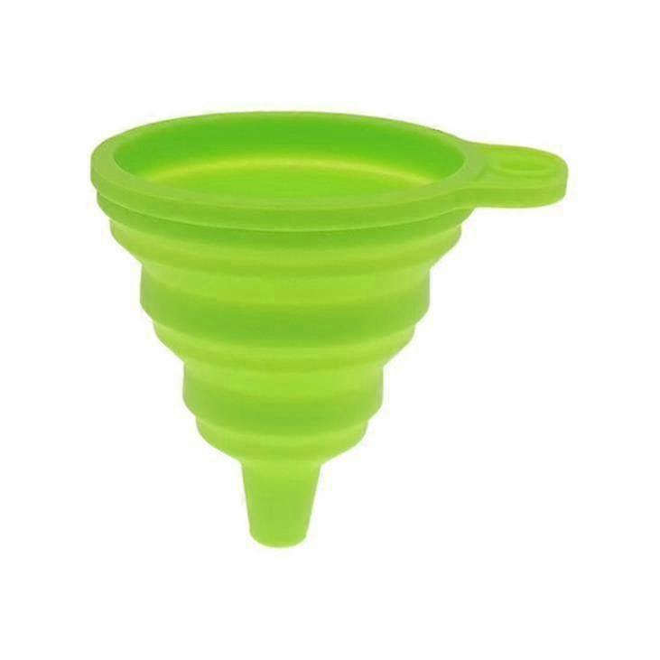 Mini Silicone Foldable Funnel Collapsible Funnels Kitchen Tool Color A