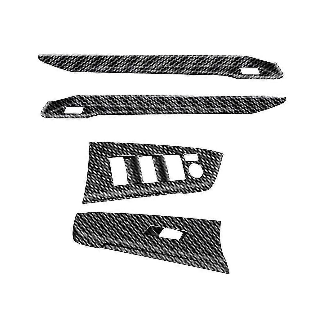 Glass Switch Panel Frame Trim Decorative Strip Carbon Fiber Pattern for Sienna 2021