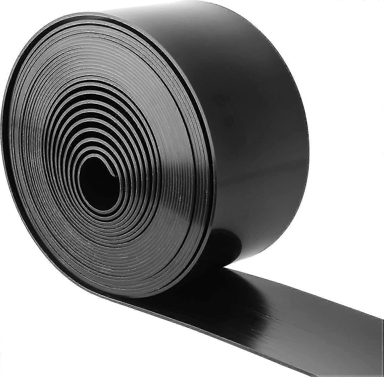 Bordo da giardino, spessore 2,2 mm Pe flessibile plastica prato bordo rotolo bordatura per giardino, 10m X 10cm (lxh) nero