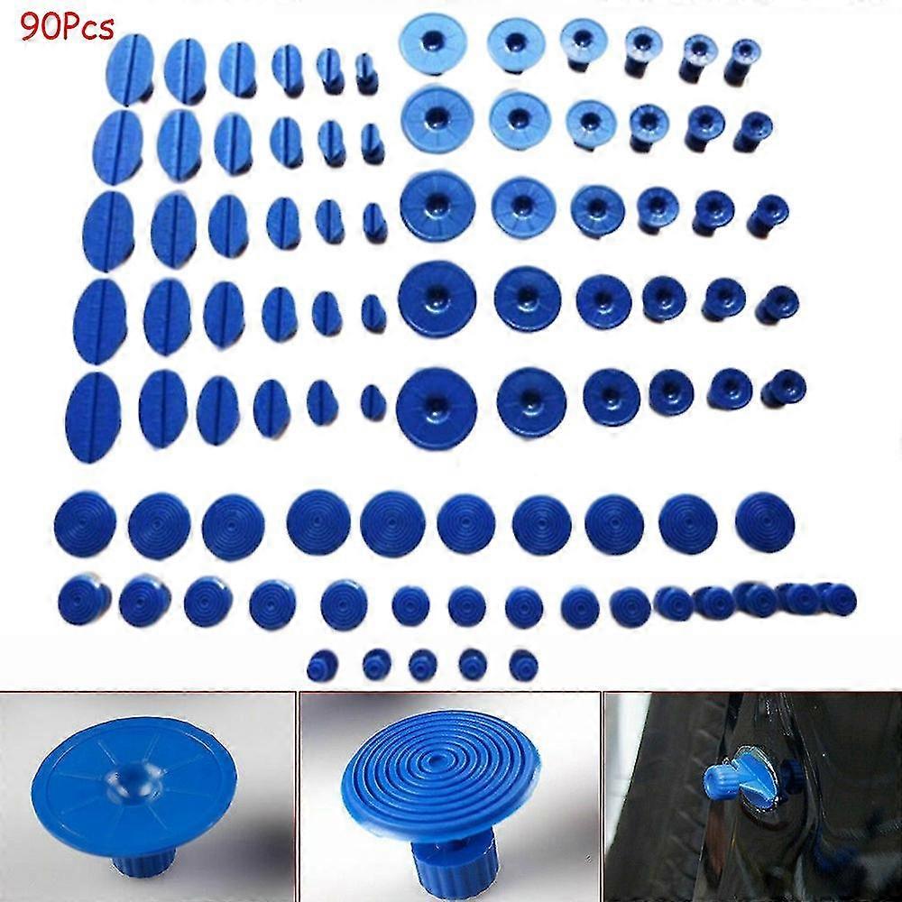 90 Pcs Puller Tabs Paintless Dent Repair Tabs Glue Pulling Tabs Kit For Small Dent