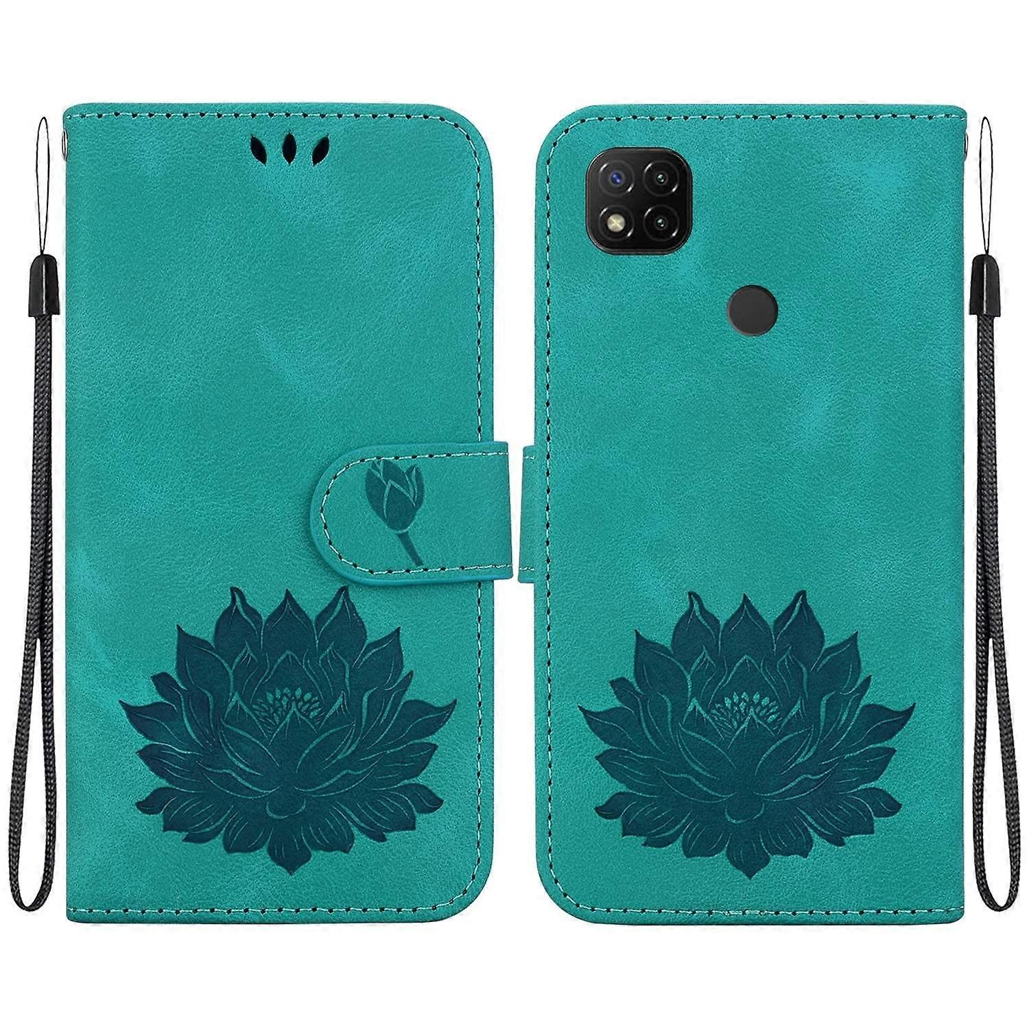Lotus Embossed Leather Case For Xiaomi Poco C31