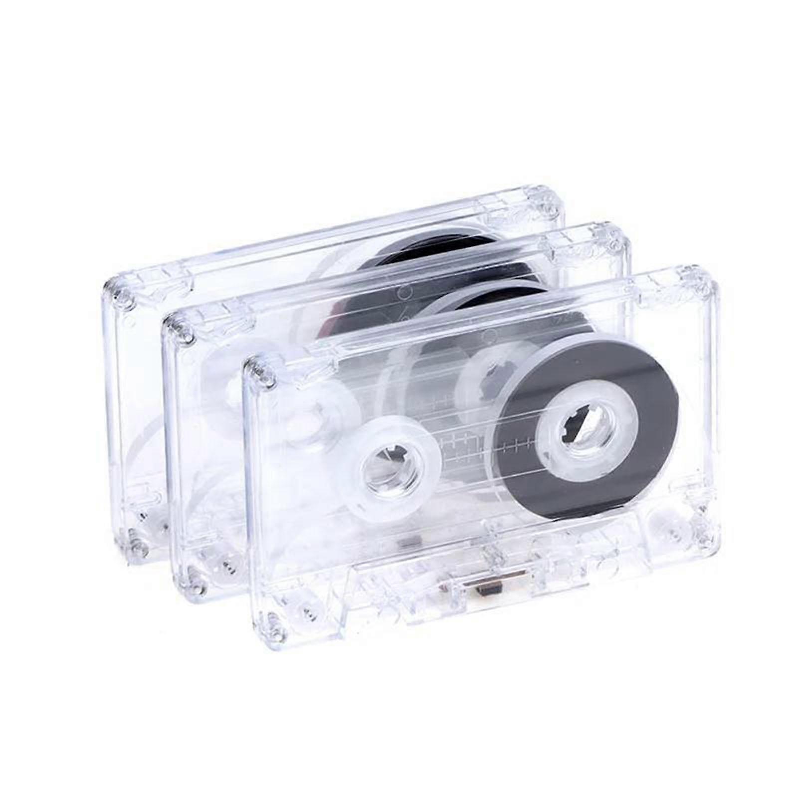 3 Pieces Blank Cassette Tape Practical Blank Audio Tapes for Voice Recording