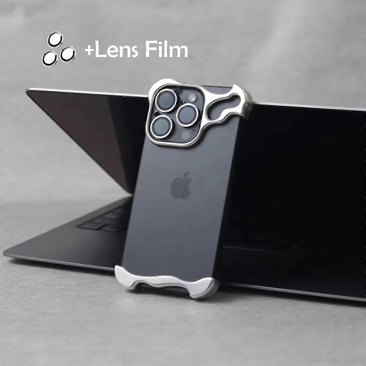 Luxury Irregular Aluminum Alloy Bumper Phone Case For iPhone 13 Pro