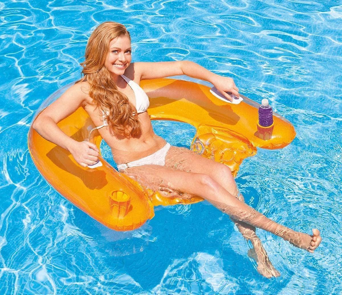 Classic Inflatable Raft Pool Lounge - (Random Color Shipped)