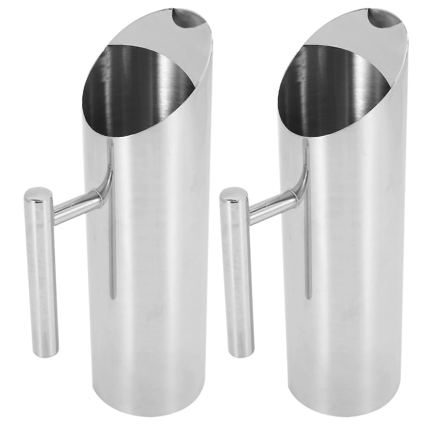 2x קנקן מים נירוסטה עם סיר תה מגן קרח קנקן קומקום משקאות קרים סיר מיץ Ktv בר