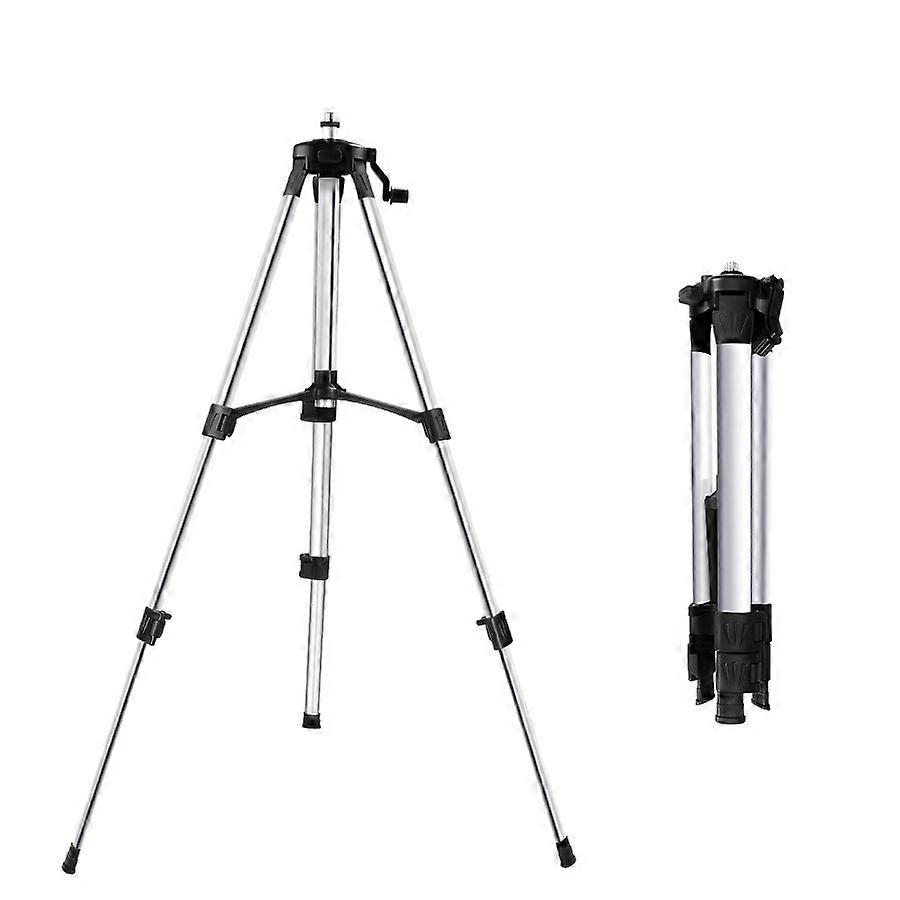 Laser Level Tripod 1.5m Laser Tripod, Telescopic Tripole with Bubble Level and Extra Tripod Adapter