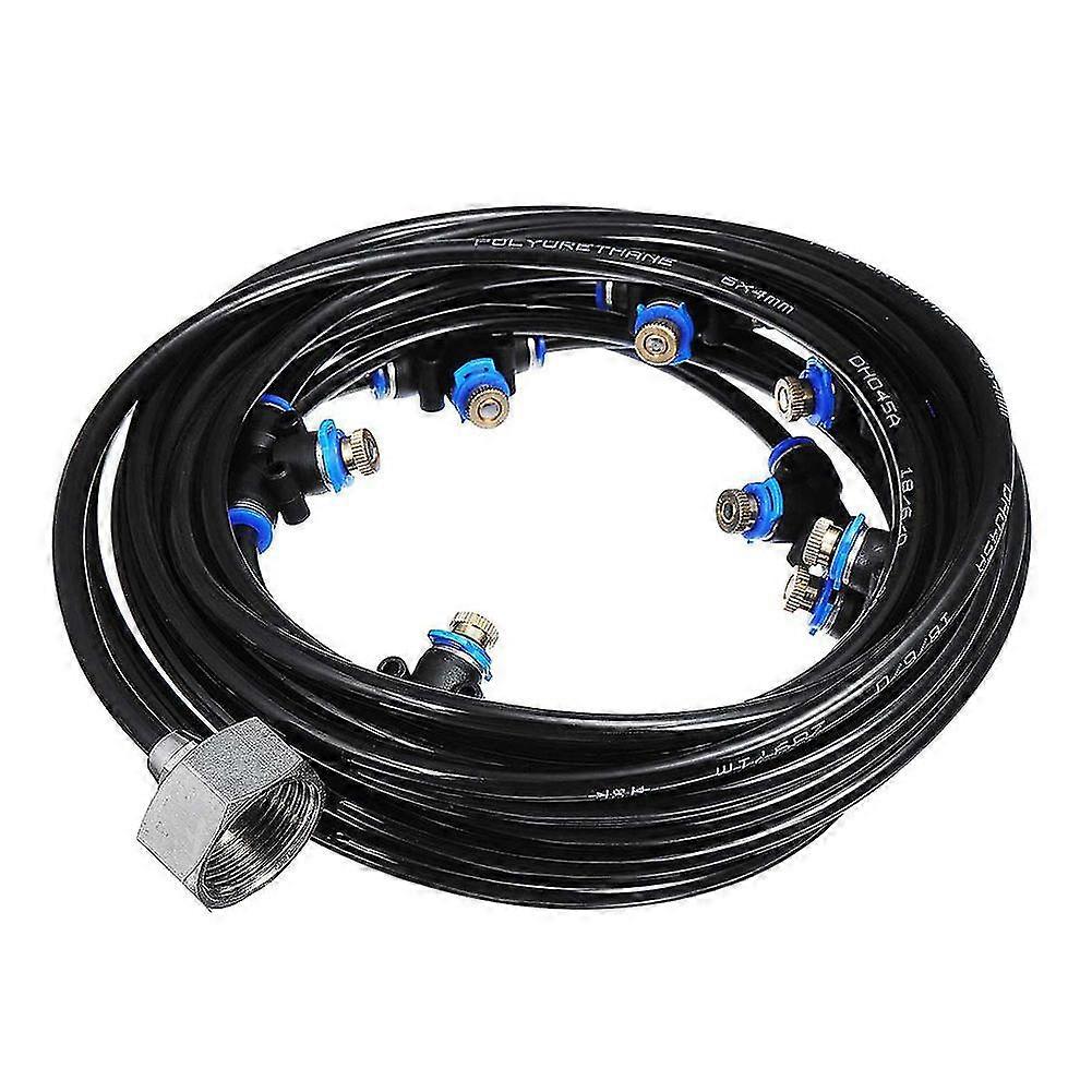 ミスト冷却システムキット - 庭用8mホースノズル噴霧器セット